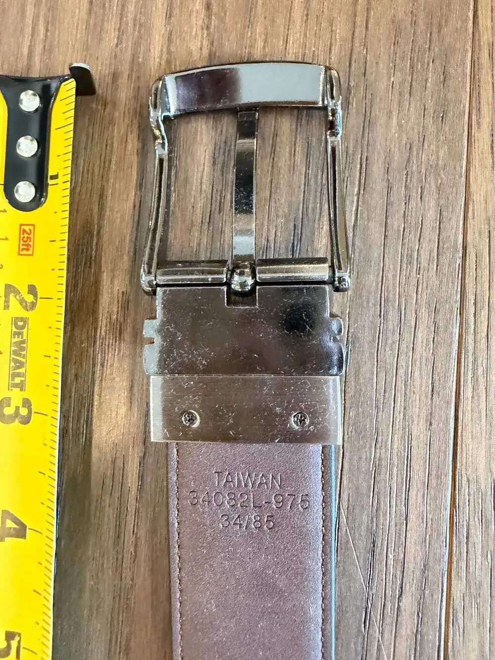 Boconi Men's Reversible Leather Belt Black Brown 34/85 34082L-975